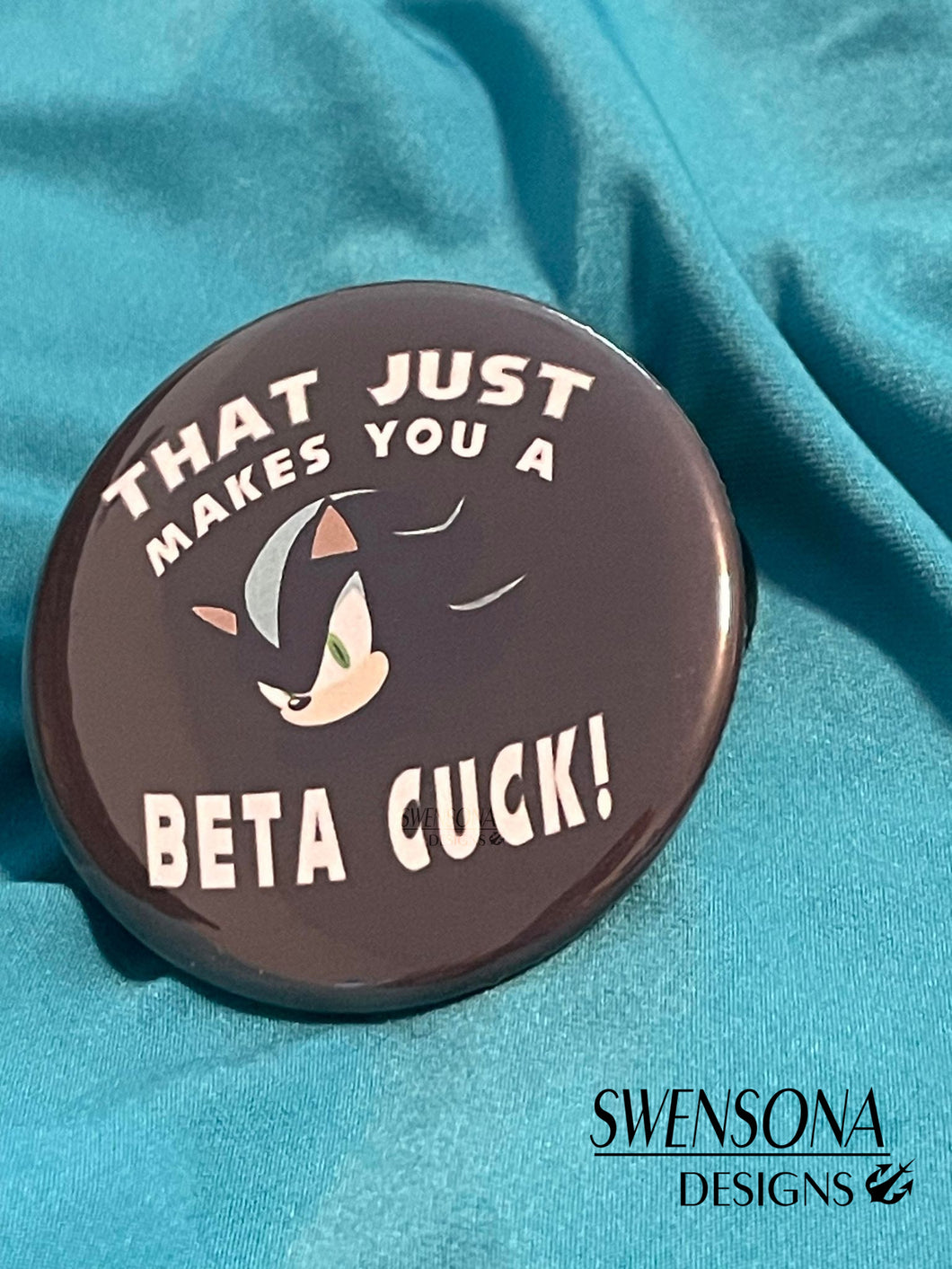 Beta Cuck Button Badge