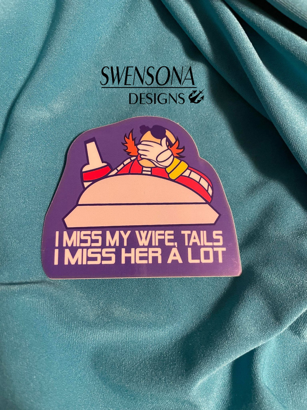 I Miss My Wife Tails Vinyl Sticker