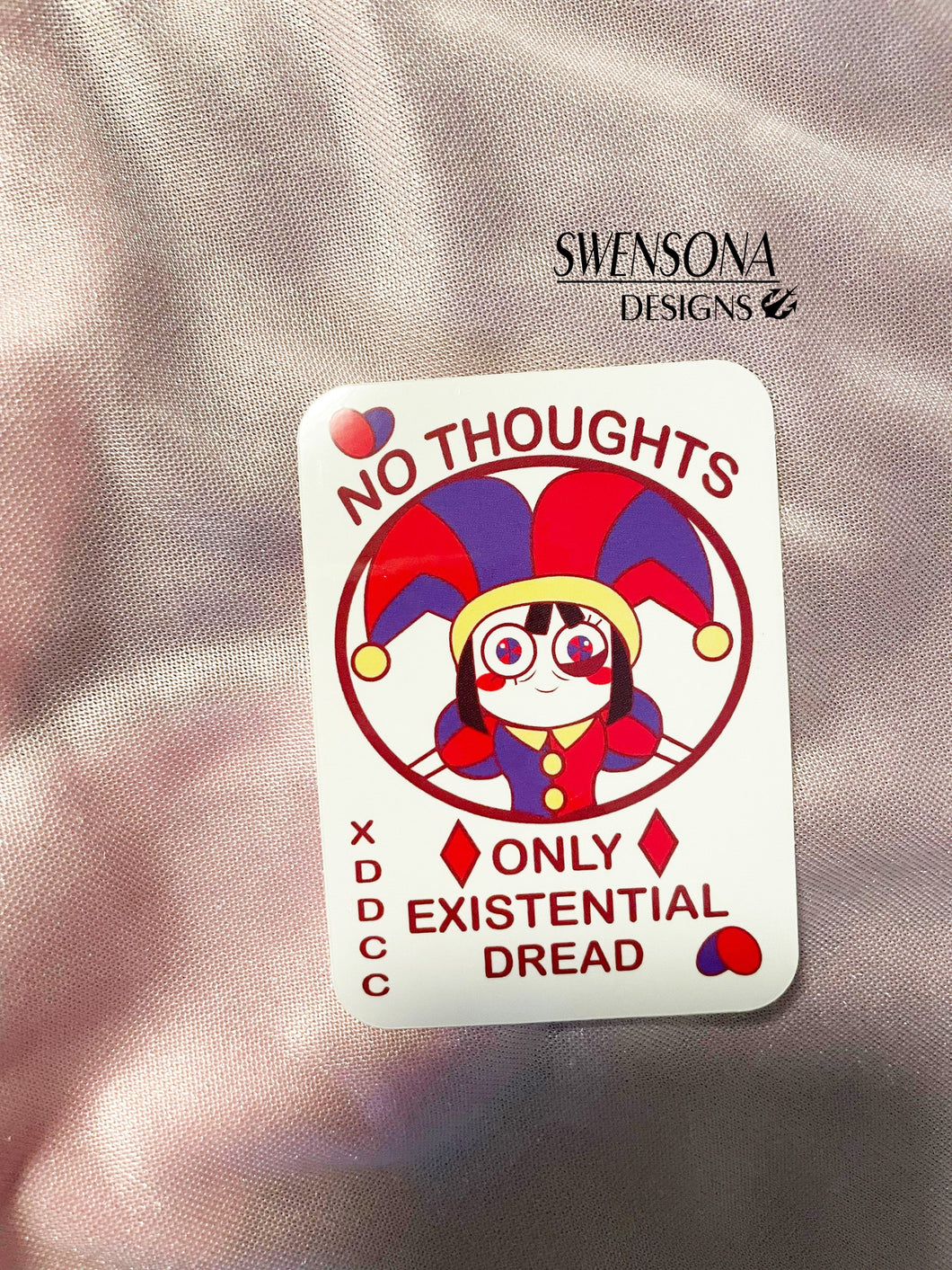 No thoughts only dread sticker