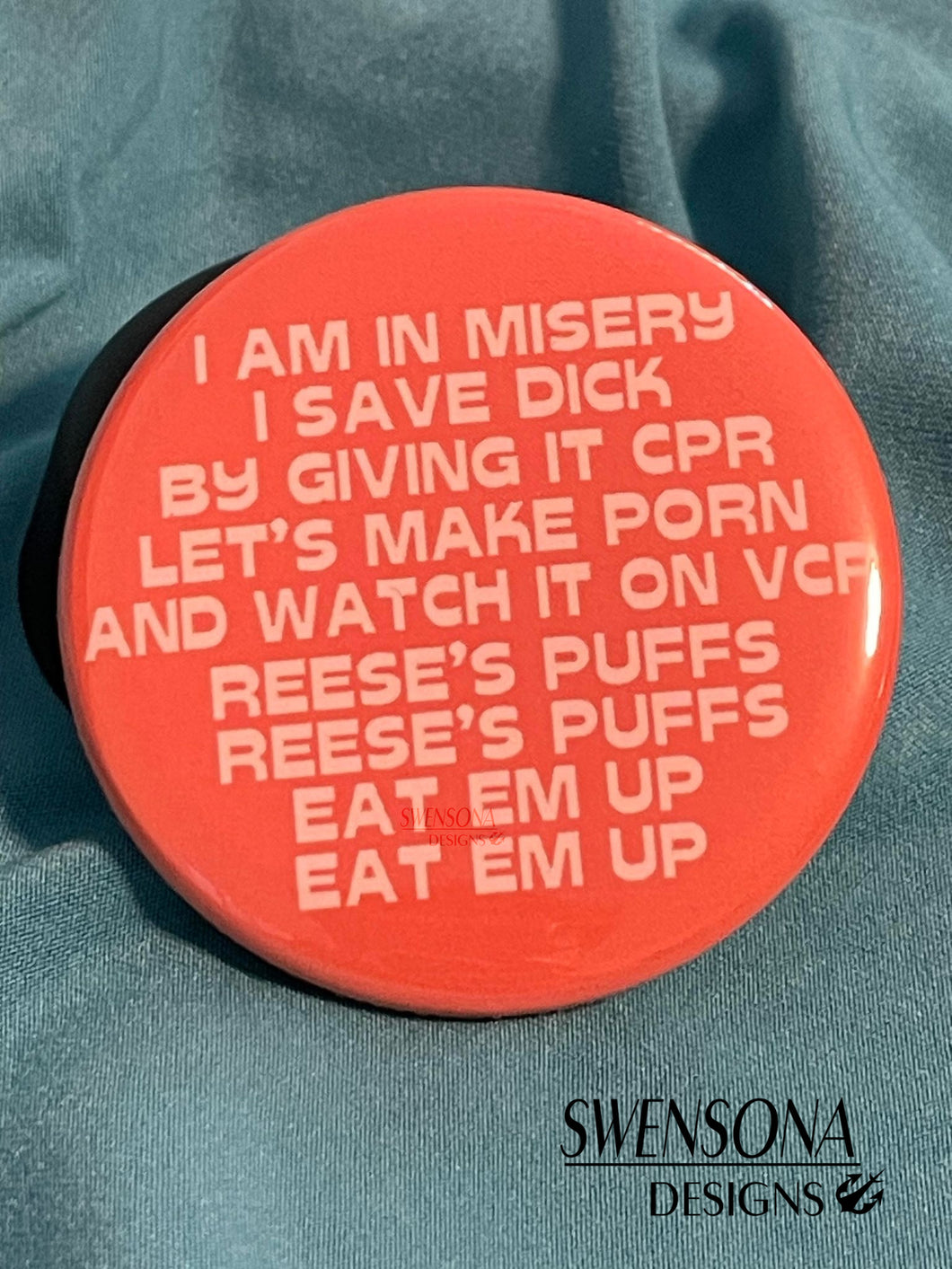 CPR x Misery x Puffs Button Badge