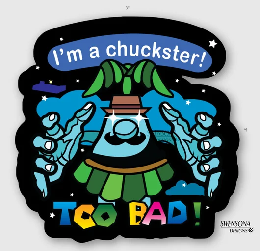 Chuckster Sticker