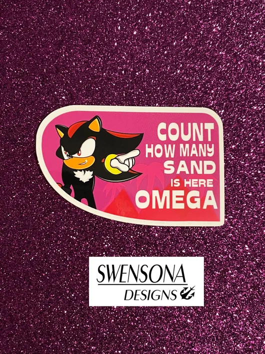 Count How Many Sand Is here Omega vinyl sticker