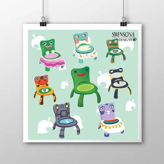 Froggy Chair Mini Print Alts