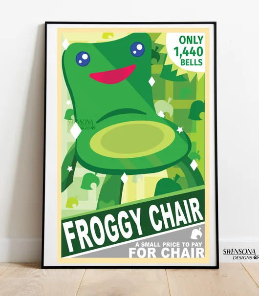 Froggy Chair Print