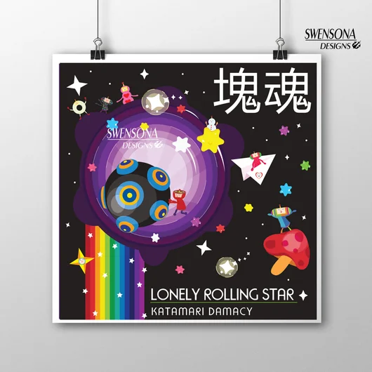 Lonely Rolling Star Mini Print