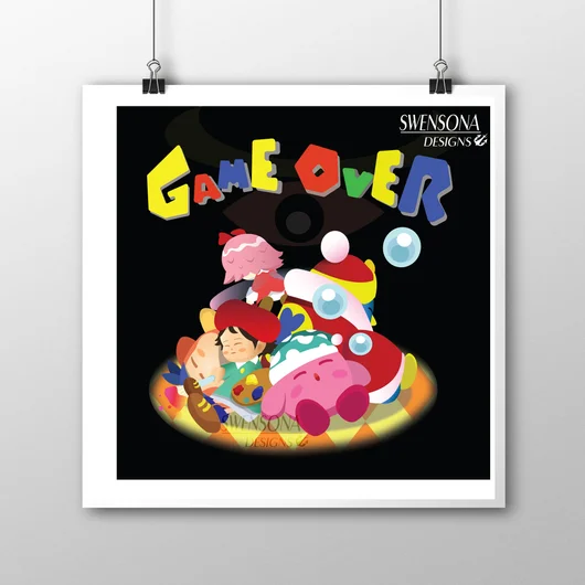 Gameover 64  Mini Print