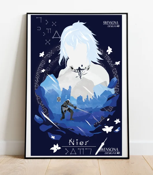 Brother Nier Negative Space Print